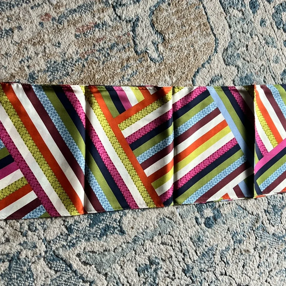 Vintage Coach Multicolor Scarf - Picture 3 of 7
